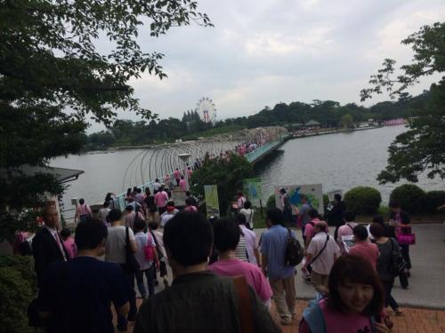 Fans take over Tokiwa Park on Sayu's 2014 birthday bus tour
